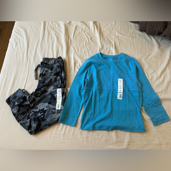 jumping beans Other - Jumping Beans Long Sleeve Top with Camouflage Joggers outfit